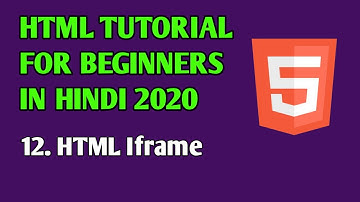 HTML Iframe | HTML Tutorial for Beginnners in Hindi 2020