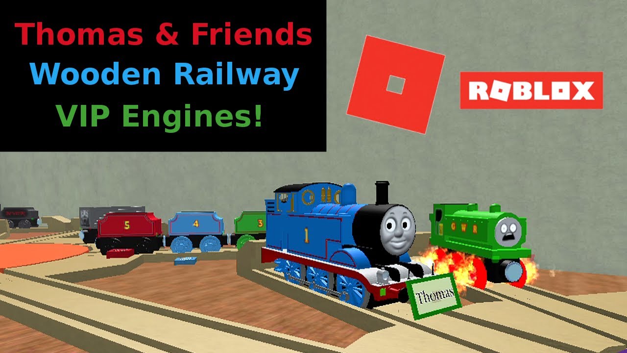 Driving Thomas Friends Wooden Railway Vip Engines Roblox Youtube - thomas wooden railway roblox
