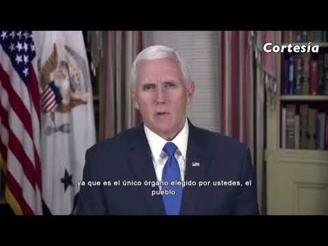 Mike Pence dice que EEUU respalda a pueblo de Venezuela