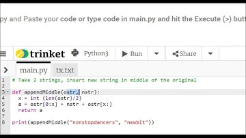 Python, Trinket and Virtualenv