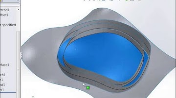 How to create an offset spline on surface curve in SolidWorks