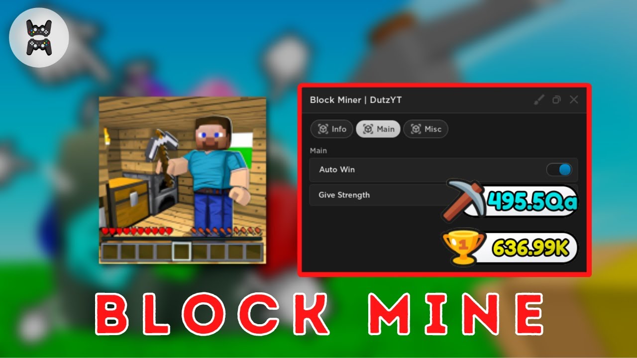 Mine Blocks Simulator Hack: Wins Farm, Auto Rebirth & More