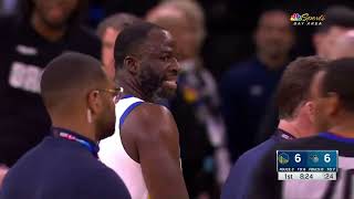 Draymond Green gets ejected 4 minutes in the game for arguing with the ref vs Orlando Magic