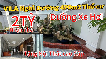 Biệt Thự Sân Vườn 470m² – Đường Xe Hơi, Full Nội Thất Cao Cấp!