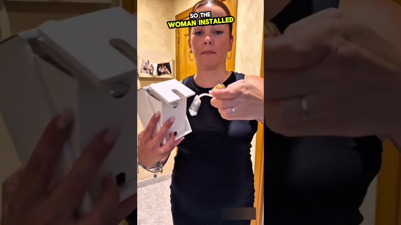 Unbelievable This Woman Fitted A Camera In The Door Of Her House Shortsvideo