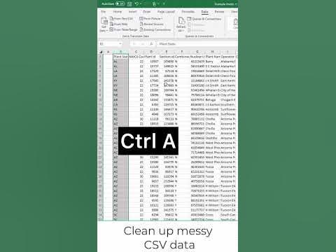 Clean up messy CSV data in Excel #shorts #excel #csv #data #cleanup ...