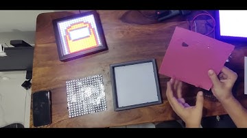 16 by 16 led pixel art display matrix powered by wled