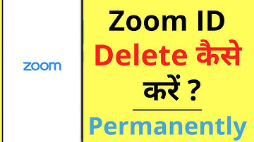 Zoom Id Delete Kaise Kare (Permanently) | How To Delete Zoom Account Permanently In Phone