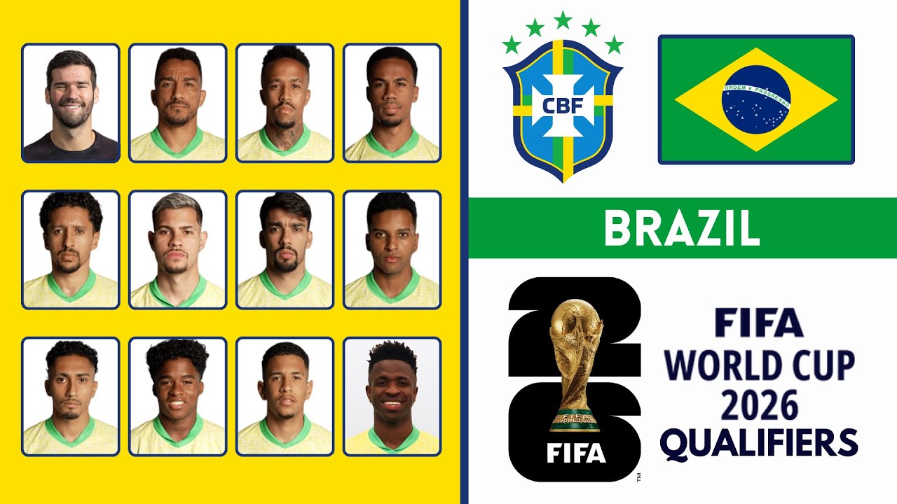 Brazil Squad FIFA World Cup 2026 Qualifiers - October 2024 | Roster Insight