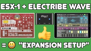 KORG ESX-1 + Electribe Wave (iPad) - expand your  sample memory with iPad and iRig Midi2