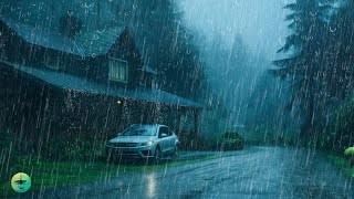 Deep Sleep Instantly ⛈ Heavy Rain and Thunder Sounds for Sleeping, Stress Relief, Relax & Meditation
