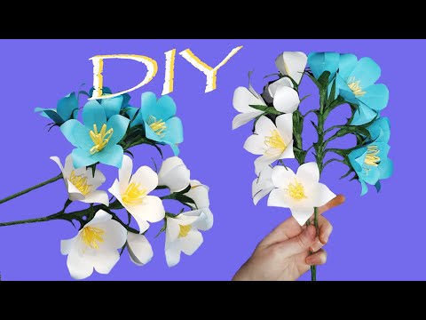 A sprig of BELLS from paper with your own hands / How to make flowers from paper