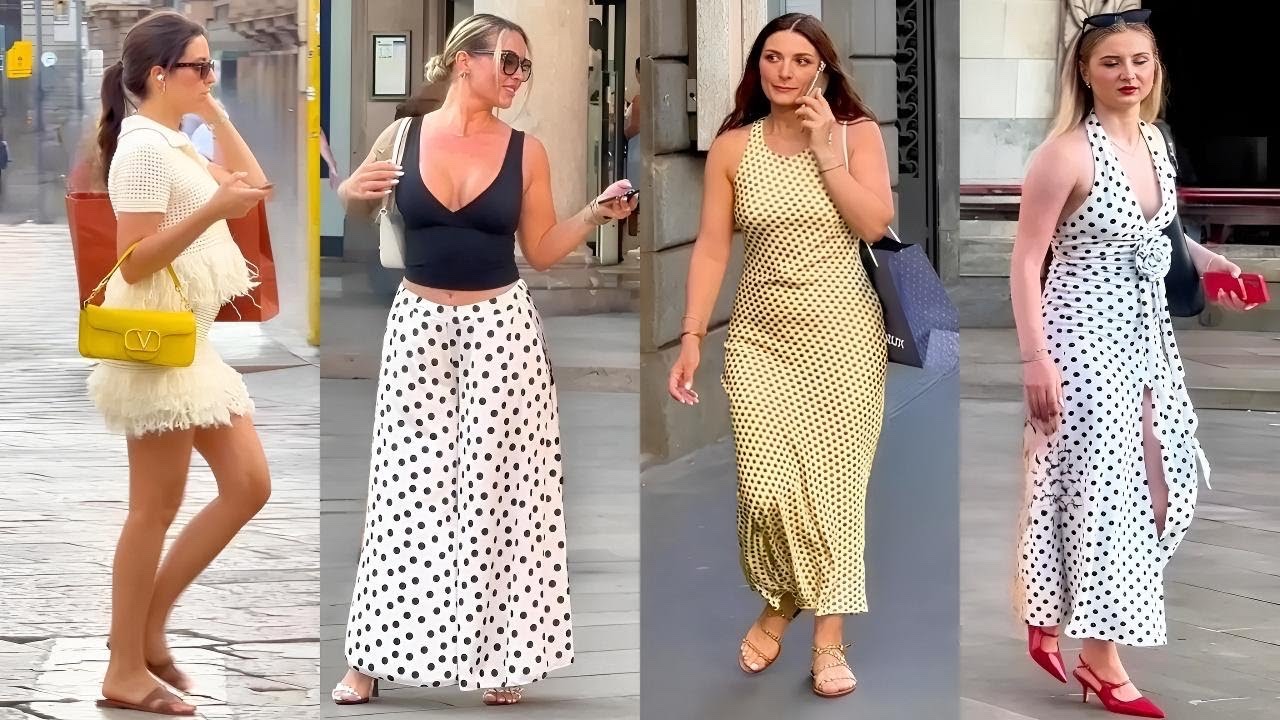 ☀️ Summer Street Style in Milan 🇮🇹 | Polka Dots & Butter Yellow Fashion Inspo 2025 🌼