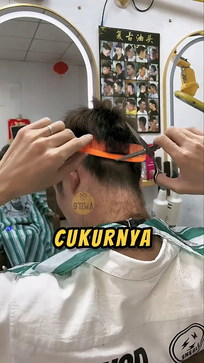 POTONG Rambut SENDIRI❗😮#potongrambut #barber #videoshort