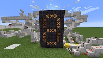 0-7 counter in a 7 segment display in vanilla Minecraft (NOT A TUTORIAL)