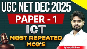 UGC NET DEC 2025 | PAPER ICT MOST REPEATED MCQs