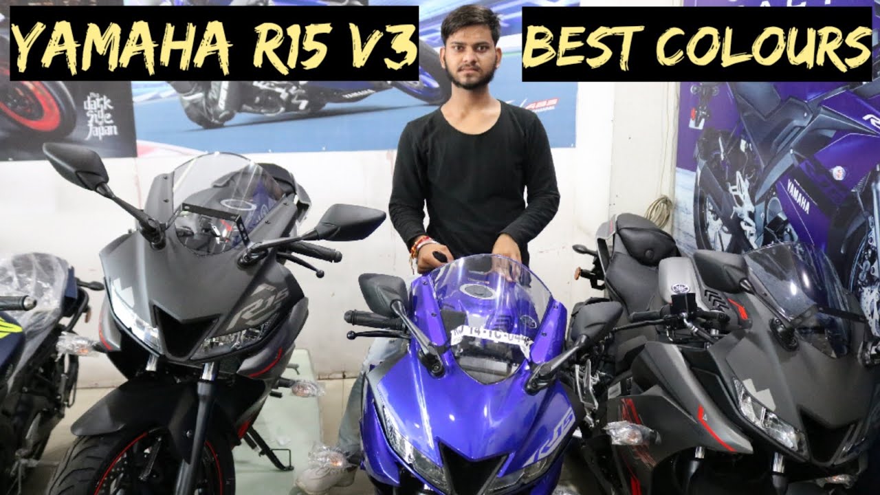 Yzf R15 V3 Best Colour Dark Knight Racing Blue And Thunder Grey All Variant Price And Performance Youtube