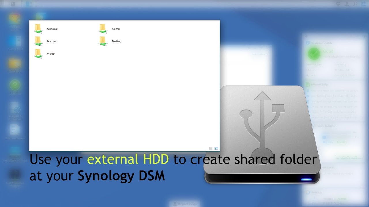 Synology create with your USB external HDD and auto mount restart [Tutorial] - YouTube