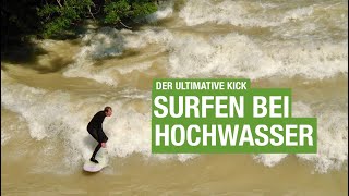 Gefährliches River-Surfing auf der Isar – der geheime Hotspot abseits der Eisbachwelle by Dokumacher 4,064 views 2 years ago 4 minutes, 49 seconds