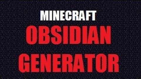 Minecraft: Obsidian Generator (Easy to Make)