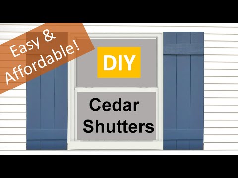 DIY Cedar Shutters - Easy & Affordable!