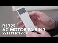 Louvolite r1725 ac motor pairing with r1730 and limit setting