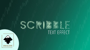 How to Make Scribble Text Effect in Inkscape