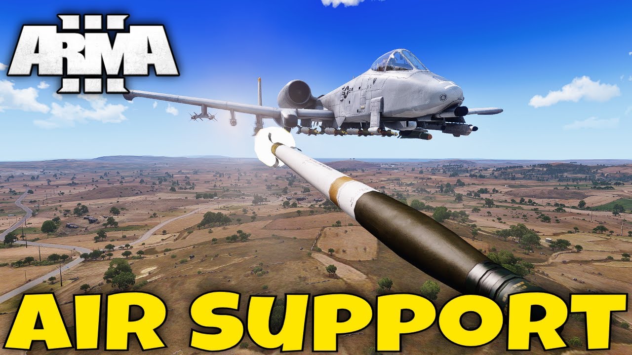 Call a Fighter Jet or Attack Helicopter to Come to Your Aid in Arma 3!