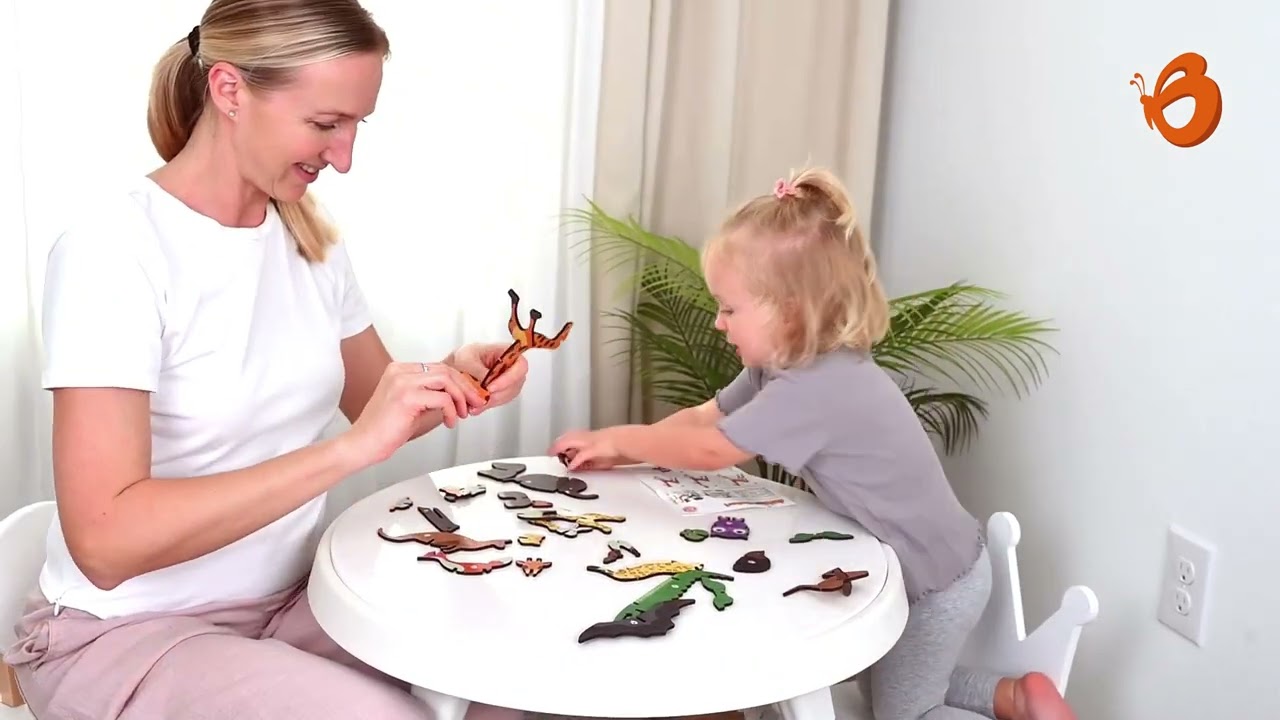 3D Wooden Animals For Kids | Educational STEM Toys for Kids | Butterfly Fields