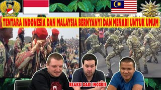 Tentara Indonesia dan Malaysia bernyanyi dan menari untuk umum-reaksi dari Inggris-YEL-YEL-Terpesona