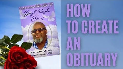 HOW TO MAKE A OBITUARY | Canva Hacks | Side Hustle | How To Make A Funeral Program Easily DIY 😌