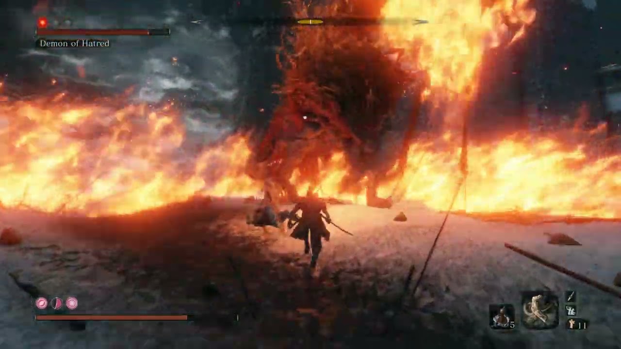 Sekiro - Demon of Hatred Boss Fight (No Commentary)