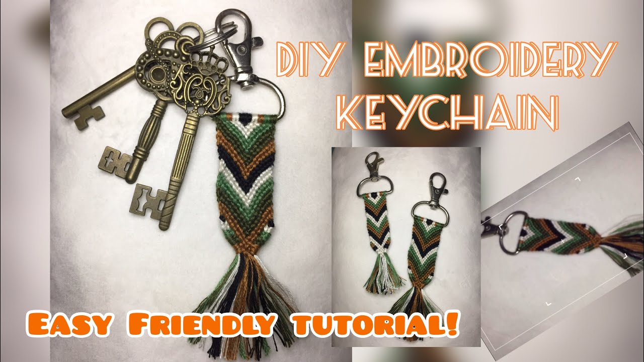 DIY KEYCHAIN Friendship Bracelet YouTube