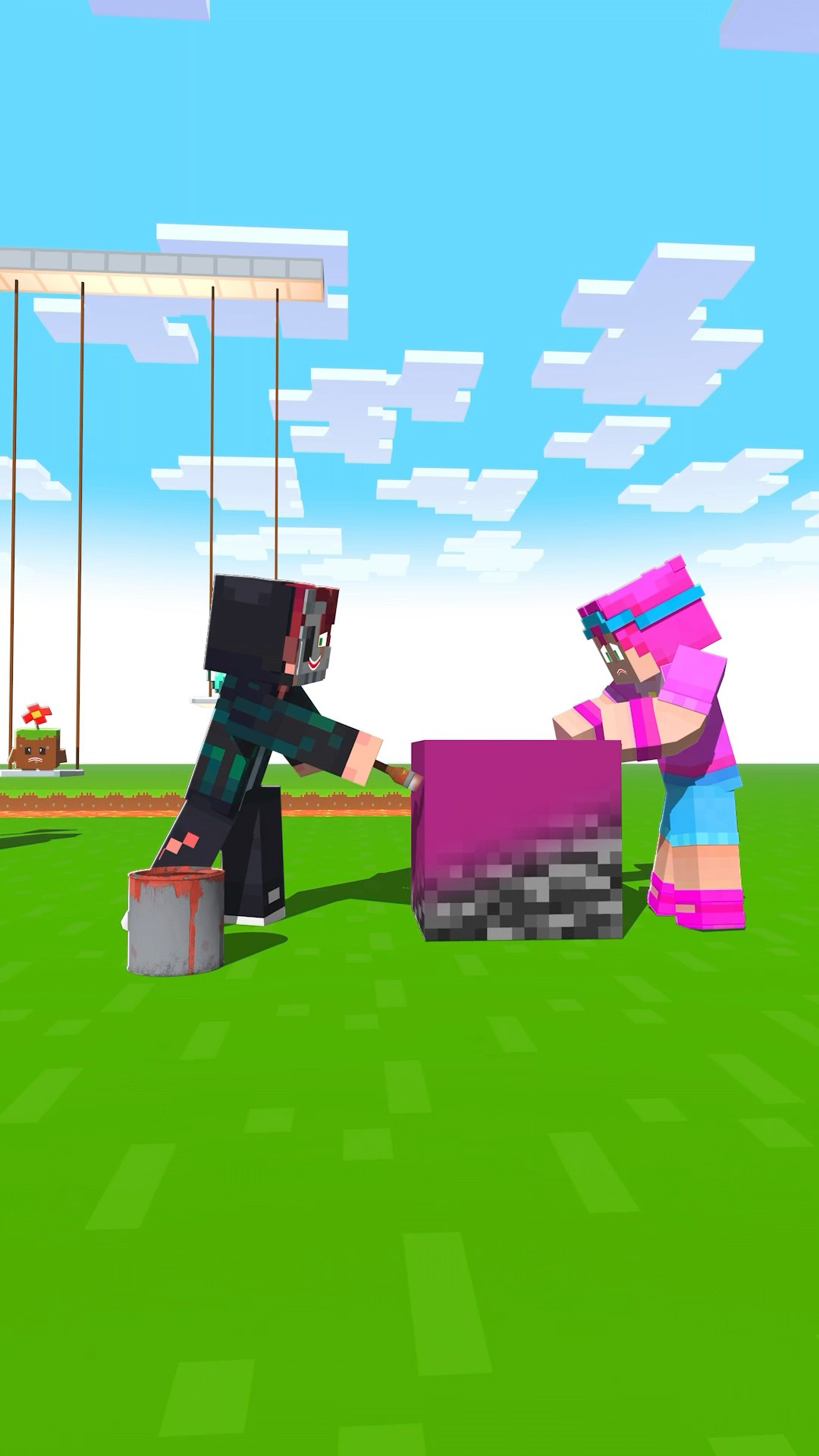 My Friend CHEATED on me but… ? #minecraft #minecraftanimation