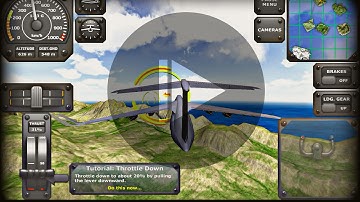 Flight Simulator Simulator 3D War Plane - Tutorial 2 - Learn to fly | Game Flight Pilot | HD video 📹