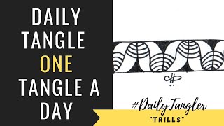 Daily Tangle - Pattern -  Trills   |How to draw...| #DailyTangler