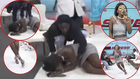 kawtef 😭 🛑 Chute de Bibiche en pleine émission #flingue a terre#