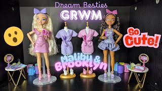 Barbie Dream Bestie Grwm Get Ready With Barbie Malibu & Brooklyn Unboxing And Review