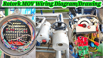 Rotork Actuator Drawing | Rotork Actuator Wiring Diagram | Rotork Actuator Cable Connection | MOV.
