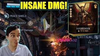 Hawkman And The Flawed Justice Team Does Insane Damage Injustice 2 Mobile