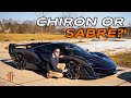 SHMEE DRIVES THE McLAREN SABRE WITH THE BUGATTI CHIRON & MORE!
