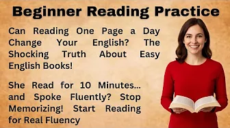 The Power of Reading || English Reading Practice for Beginners || Bookish English