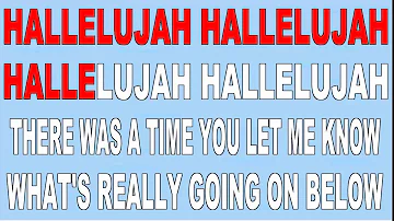 Cover HALLELUJAH - BON JOVI (VideoKaraoke) by @lby 2015