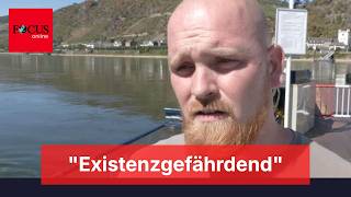 Dennis muss wegen Dürre jeden Tag 60 Kilometer Umweg fahren