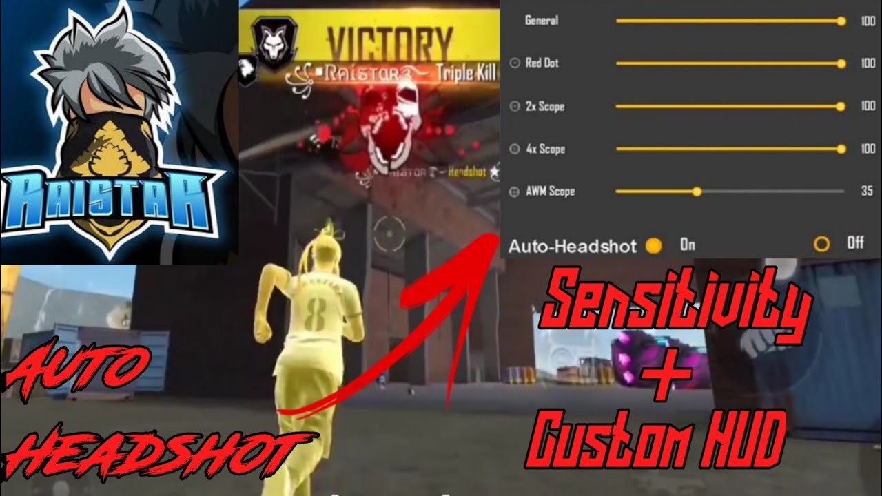 Raistar Hud Code Raistar Sensitivity+Custom HUD Settings 🔥Raistar Auto Headshot Settings ...
