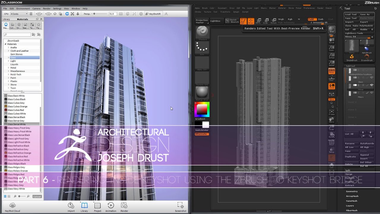 using zbrush for architecture