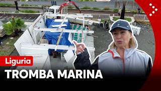 Tromba marina sulla Liguria. Danni a chioschi e stabilimenti balneari:  "Non ci è rimasto niente"