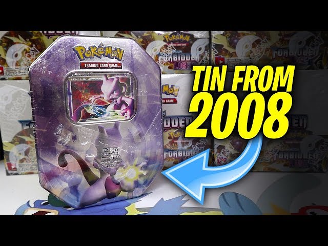 OPENING THE BEST MEWTWO LV.X TIN FROM 2008! 