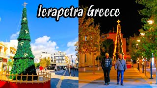 Ierapetra Crete, Greece, Christmas vibes🎄vibrant highlights in 4k