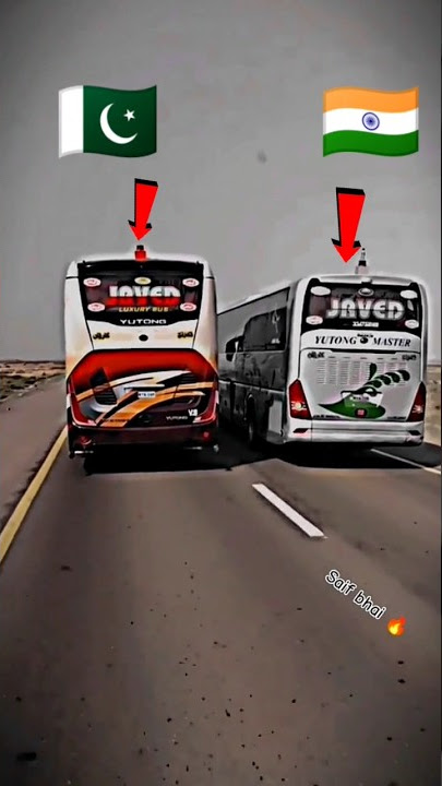 India Pakistan bus muqabla 😱